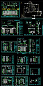 实木护墙板CAD详图