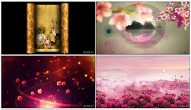 书简舞 舞蹈 舞美背景视频素材