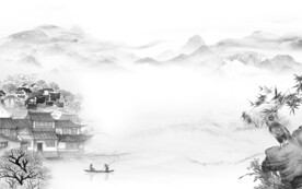 别墅 客厅风景山水 TIF分层