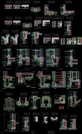 标准常用干挂石材CAD节点图