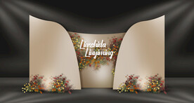 香槟色婚礼迎宾区