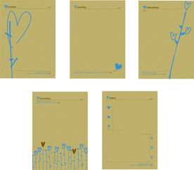 2021手账日志卡片