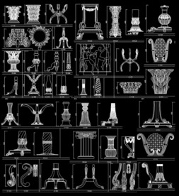 木桌脚模板素材