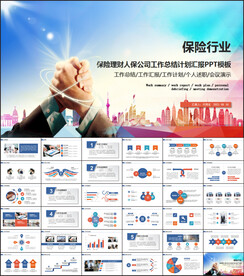 人寿财产保险公司总结计划PPT