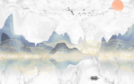 新中式现代电视背景墙