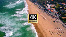 短视频素材热带碧浪沙滩