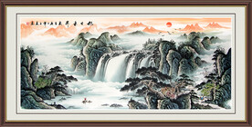 源远流长山水画