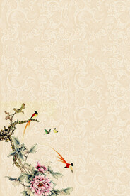 古典花鸟装饰画背景
