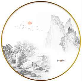 新中式山水画