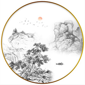 新中式山水画