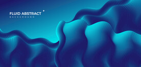 时尚波纹动感流体渐变抽象背景