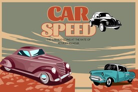 北欧复古简约小汽车儿童房壁画