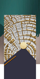 装饰画 晶瓷画 画中画 抽象图