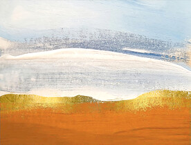 抽象手绘金箔装饰画