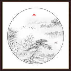 水墨山水画