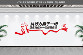 执行力文化墙