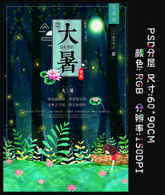 二十四节气 大暑海报