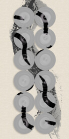 装饰画 新中式 水墨画 盘子