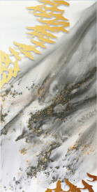 装饰画 新中式 水墨山水画 鸟