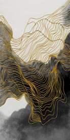 装饰画 线条 抽象画 新中式