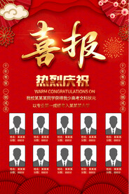 高考喜报海报