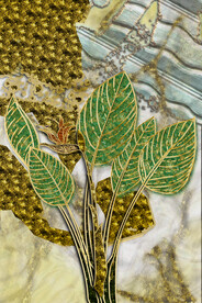 装饰画 抽象画 线条 叶子