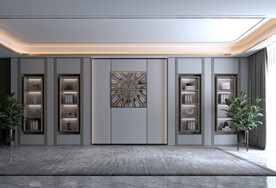 客厅 空场景 地毯