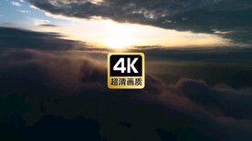 短视频素材云层之上的阳光