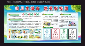 创卫生城市 健文明校园
