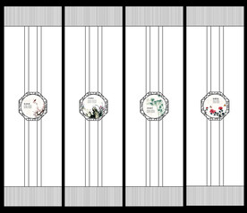 高清分层推拉门写真图