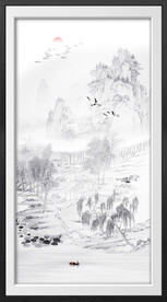 水墨山水画