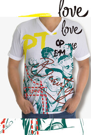 大牌男装印花 高清分层