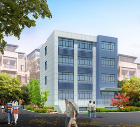 小型办公楼建筑外观设计效果图