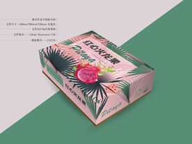 火龙果包装 平面图