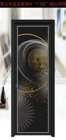 高清分层平开门写真图