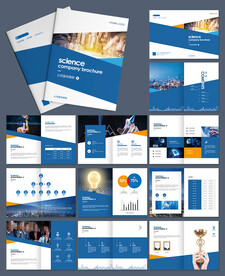 蓝色科技公司招商宣传画册