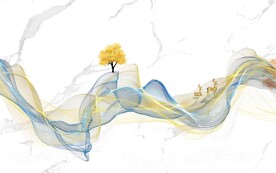 爵士白现代无框画 TIF分层图