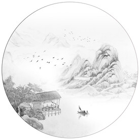 水墨山水画
