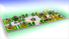  广场景观规划效果图