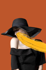 美女玄关装饰画