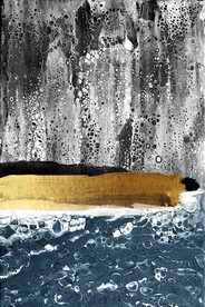 高端抽象肌理油画