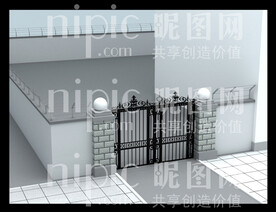 铁艺大门效果图