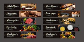 超市食品区吊楣图片