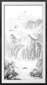水墨山水画