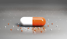 药丸药物分子海报背景素材