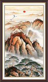 玄关山水画 