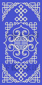 蒙古族传统背景矢量