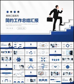 商务工作总结汇报PPT