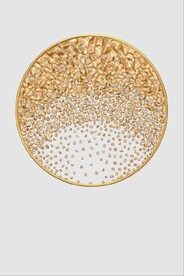 现代浮雕金色鹅卵石装饰无框画