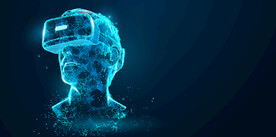 vr眼镜几何线条